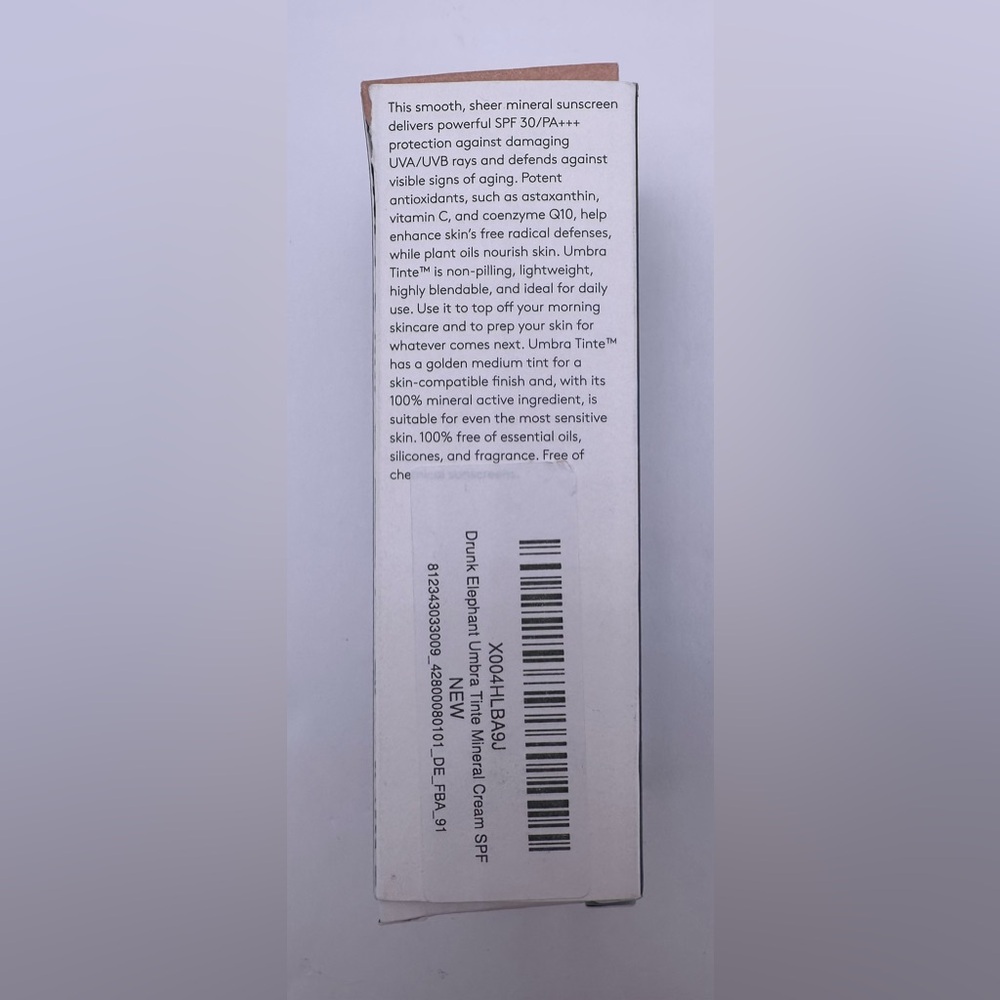 Drunk Elephant Umbra Tinte Mineral Cream SPF 30 New in Box and Sealed - Picture 3 of 7